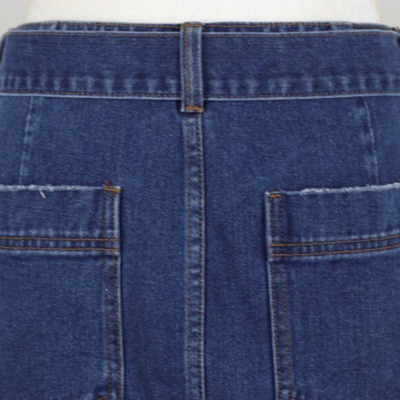 Billabong Women's Size 30 Blue Cotton Denim Belted Mini Skirt - Picture 6 of 11